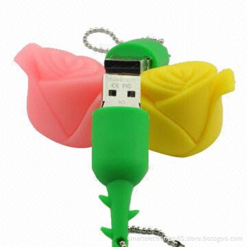 PVC Rose USB Flash Drives